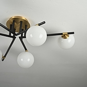 Люстра Imperiumloft MARYON maryon01 цвет плафона/подвески Белый, цвет арматуры Латунь, Черный-13