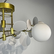 Люстра Imperiumloft MATISSE matisse-b цвет плафона/подвески Белый, цвет арматуры Золото-4