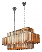 Люстра iLamp Destiny MD0267-14B цвет плафона/подвески Коричневый, цвет арматуры Хром-1