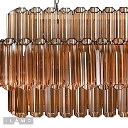 Люстра iLamp Destiny MD0267-14B цвет плафона/подвески Коричневый, цвет арматуры Хром-4