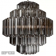 Люстра iLamp Destiny MD0267-7A цвет плафона/подвески Дымчатый, цвет арматуры Хром-4