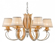 Люстра Arti Lampadari Melissa Melissa E 1.1.6 WO цвет плафона/подвески Бежевый, цвет арматуры Белый, Оранжевый-1