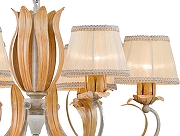 Люстра Arti Lampadari Melissa Melissa E 1.1.6 WO цвет плафона/подвески Бежевый, цвет арматуры Белый, Оранжевый-2