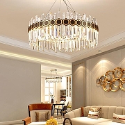 Люстра Imperiumloft MILAN MILAN01 цвет плафона/подвески Прозрачный, цвет арматуры Золото, Черный-3