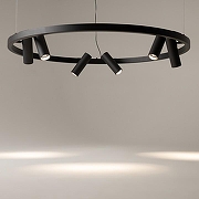 Люстра Maytoni Halo MOD102PL-L42BK цвет плафона/подвески Черный, цвет арматуры Черный-3