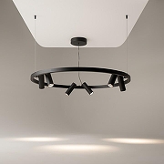 Люстра Maytoni Halo MOD102PL-L42BK цвет плафона/подвески Черный, цвет арматуры Черный-5