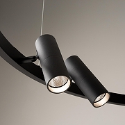 Люстра Maytoni Halo MOD102PL-L42BK цвет плафона/подвески Черный, цвет арматуры Черный-6