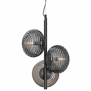 Люстра Maytoni Reels MOD268PL-03B цвет плафона/подвески Светло-серый, цвет арматуры Черный