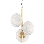 Люстра Maytoni Reels MOD268PL-03G цвет плафона/подвески Белый, цвет арматуры Золото