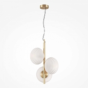Люстра Maytoni Reels MOD268PL-03G цвет плафона/подвески Белый, цвет арматуры Золото-1
