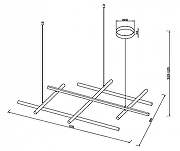 Люстра Maytoni Rad1ance MOD278PL-L86G3K цвет плафона/подвески Золото, цвет арматуры Золото-11