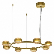 Люстра Maytoni M1nd MOD299PL-L80BS3K цвет плафона/подвески Оранжевый, цвет арматуры Латунь-1