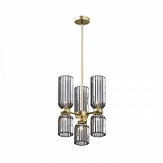 Люстра на штанге Maytoni Ant1c MOD302PL-06GR цвет золото-2