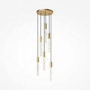 Люстра Maytoni Selemo MOD328PL-L18BS3K цвет плафона/подвески Прозрачный, цвет арматуры Латунь-1