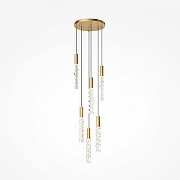 Люстра Maytoni Selemo MOD328PL-L18BS3K цвет плафона/подвески Прозрачный, цвет арматуры Латунь-2