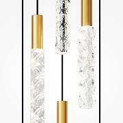 Люстра Maytoni Selemo MOD328PL-L18BS3K цвет плафона/подвески Прозрачный, цвет арматуры Латунь-3