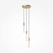 Люстра Maytoni Selemo MOD328PL-L9BS3K цвет плафона/подвески Прозрачный, цвет арматуры Латунь-2