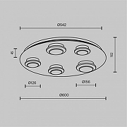 Люстра Maytoni Pharao MOD361CL-L58BS3K цвет плафона/подвески Прозрачный, цвет арматуры Черный-9