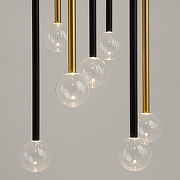 Люстра Maytoni Bubble dream MOD383PL-L20BBS3K цвет плафона/подвески Прозрачный, цвет арматуры Латунь, Черный-8