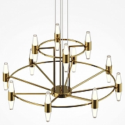 Люстра Maytoni Arana MOD401PL-L72BS3K цвет плафона/подвески Белый, Прозрачный, цвет арматуры Латунь