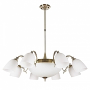 Люстра на штанге MyFar Ceiling MR1524-11C цвет плафона/подвески Белый, цвет арматуры Бронза-3