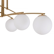 Люстра на штанге MyFar Aerton MR1941-8C цвет плафона/подвески Белый, цвет арматуры Латунь-5