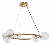 Люстра MyFar George MR2041-14P цвет плафона/подвески Прозрачный, цвет арматуры Латунь-1