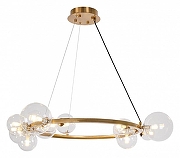 Люстра MyFar George MR2041-14P цвет плафона/подвески Прозрачный, цвет арматуры Латунь-2