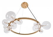 Люстра MyFar George MR2041-14P цвет плафона/подвески Прозрачный, цвет арматуры Латунь-3