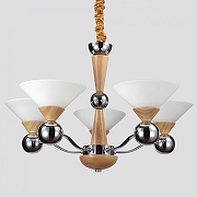 Люстра Lucia Tucci Natura Natura 149.5 цвет плафона/подвески Белый, цвет арматуры Коричневый