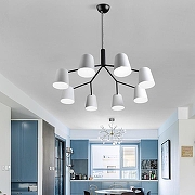 Люстра Imperiumloft Skym SKYM01 цвет плафона/подвески Белый, цвет арматуры Черный-3
