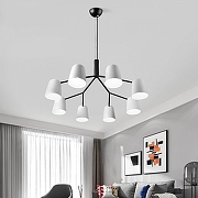 Люстра Imperiumloft Skym SKYM01 цвет плафона/подвески Белый, цвет арматуры Черный-4