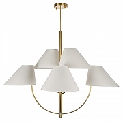 Люстра на штанге MyFar Lukas MR2390-6C цвет плафона/подвески Белый, цвет арматуры Бронза-1