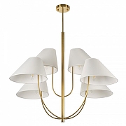 Люстра на штанге MyFar Lukas MR2390-6C цвет плафона/подвески Белый, цвет арматуры Бронза-3