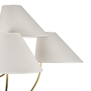 Люстра на штанге MyFar Lukas MR2390-6C цвет плафона/подвески Белый, цвет арматуры Бронза-7