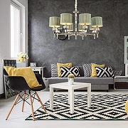 Люстра ST-Luce Oleo SL1121.103.08 цвет плафона/подвески Оливковый, цвет арматуры Никель-9