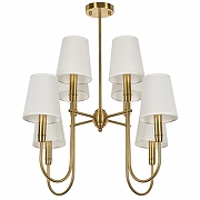 Люстра на штанге MyFar Gabriel MR2430-8P цвет плафона/подвески Белый, цвет арматуры Золото-2