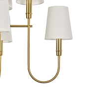 Люстра на штанге MyFar Gabriel MR2430-8P цвет плафона/подвески Белый, цвет арматуры Золото-6