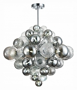 Люстра на штанге ST-Luce Vinetto SL1124.103.29 цвет плафона/подвески Дымчатый, Прозрачный, цвет арматуры Хром-1