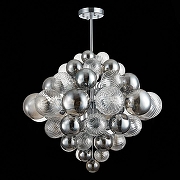 Люстра на штанге ST-Luce Vinetto SL1124.103.29 цвет плафона/подвески Дымчатый, Прозрачный, цвет арматуры Хром-2