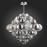 Люстра на штанге ST-Luce Vinetto SL1124.103.29 цвет плафона/подвески Дымчатый, Прозрачный, цвет арматуры Хром-4