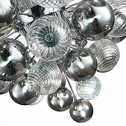 Люстра на штанге ST-Luce Vinetto SL1124.103.29 цвет плафона/подвески Дымчатый, Прозрачный, цвет арматуры Хром-6