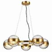 Люстра ST-Luce Bala SL1156.303.05 цвет плафона/подвески Прозрачный, цвет арматуры Латунь-1