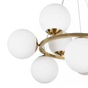 Люстра MyFar Pendant MR2942-9P цвет плафона/подвески Белый, цвет арматуры Латунь-4