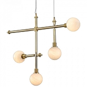 Люстра Mizi`en Lizze MZ121730-4-1000 цвет плафона/подвески Белый, цвет арматуры Золото