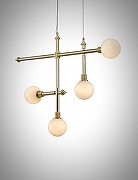 Люстра Mizi`en Lizze MZ121730-4-1000 цвет плафона/подвески Белый, цвет арматуры Золото-1