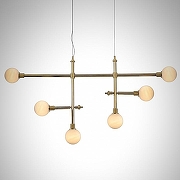 Люстра Mizi`en Lizze MZ121730-6-1450 цвет плафона/подвески Белый, цвет арматуры Золото