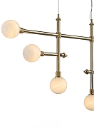 Люстра Mizi`en Lizze MZ121730-6-1450 цвет плафона/подвески Белый, цвет арматуры Золото-1