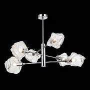 Люстра на штанге ST-Luce Portici SL1175.102.06 цвет плафона/подвески Прозрачный, цвет арматуры Хром-2