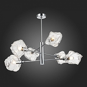 Люстра на штанге ST-Luce Portici SL1175.102.06 цвет плафона/подвески Прозрачный, цвет арматуры Хром-3